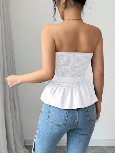 Flower Smocked Tube Top - Your Second Look