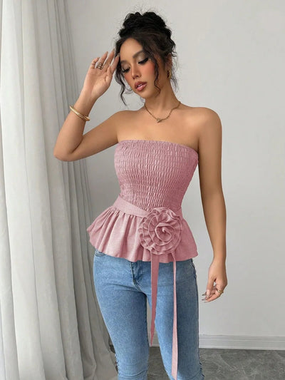 Flower Smocked Tube Top - Your Second Look