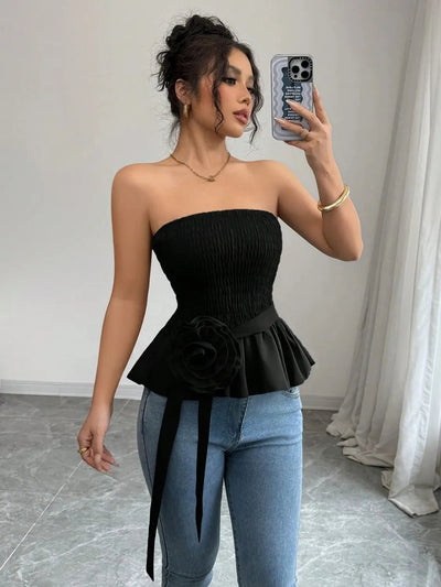 Flower Smocked Tube Top - Your Second Look
