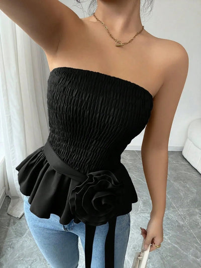 Flower Smocked Tube Top - Your Second Look