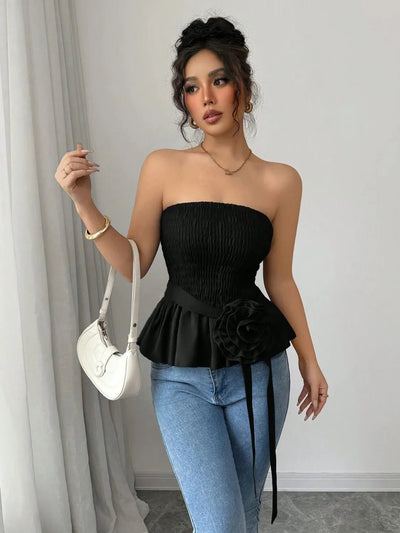 Flower Smocked Tube Top - Your Second Look