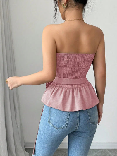 Flower Smocked Tube Top - Your Second Look
