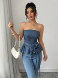 Flower Smocked Tube Top - Your Second Look