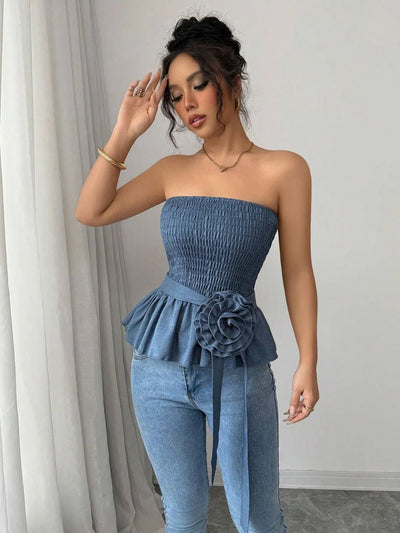 Flower Smocked Tube Top - Your Second Look