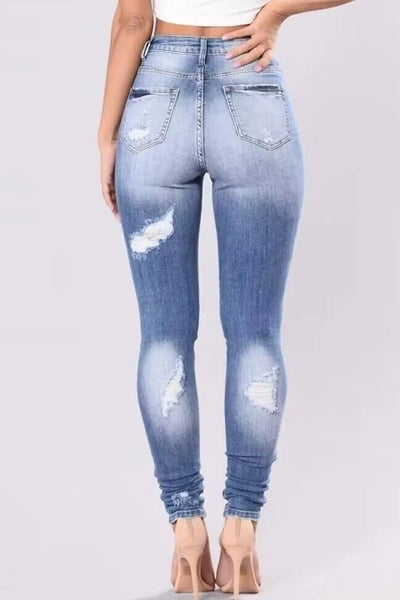 Full Size Distressed Skinny Jeans Plus Size - Your Second Look