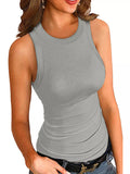 Full Size Ribbed Round Neck Tank Plus Size - Your Second Look