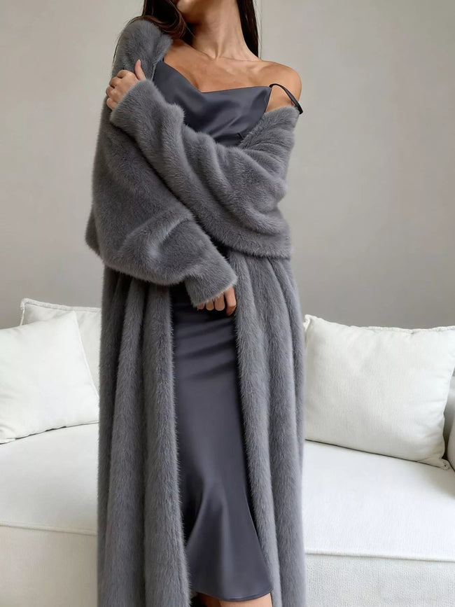 Fuzzy Open Front Longline Cardigan - Your Second Look