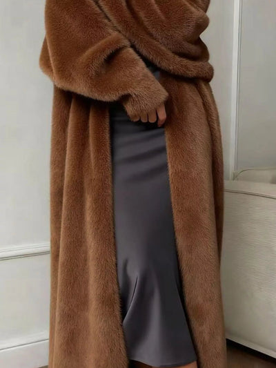 Fuzzy Open Front Longline Cardigan - Your Second Look