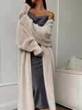 Fuzzy Open Front Longline Cardigan - Your Second Look