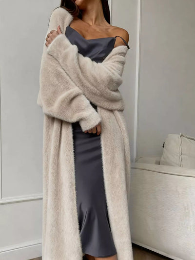 Fuzzy Open Front Longline Cardigan - Your Second Look