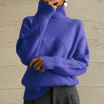 Geometric Turtleneck Sweater - Your Second Look