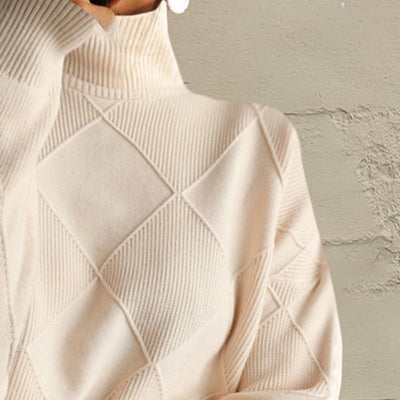 Geometric Turtleneck Sweater - Your Second Look