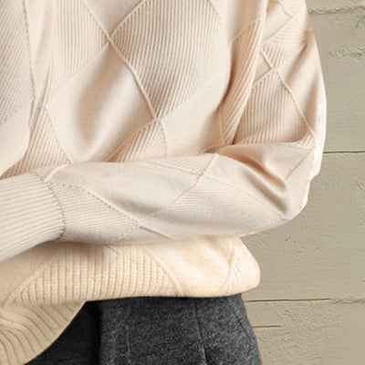 Geometric Turtleneck Sweater - Your Second Look