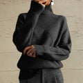 Geometric Turtleneck Sweater - Your Second Look