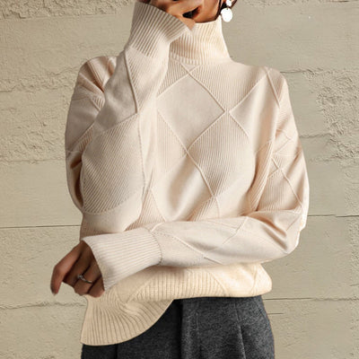 Geometric Turtleneck Sweater - Your Second Look