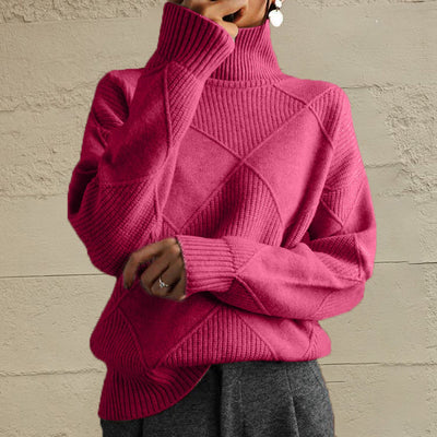 Geometric Turtleneck Sweater - Your Second Look