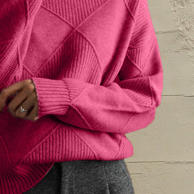 Geometric Turtleneck Sweater - Your Second Look