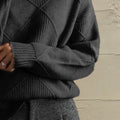 Geometric Turtleneck Sweater - Your Second Look