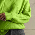 Geometric Turtleneck Sweater - Your Second Look