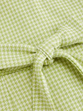 Gingham Button - Front A - Line Mini Dress - Your Second Look