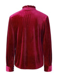 Half Button Long Sleeve Blouse - Your Second Look