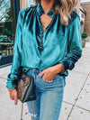 Half Button Long Sleeve Blouse - Your Second Look