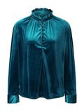 Half Button Long Sleeve Blouse - Your Second Look