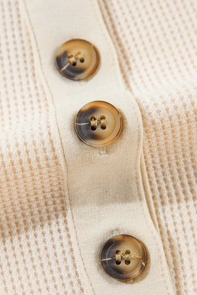 Half Button Long Sleeve Top - Your Second Look