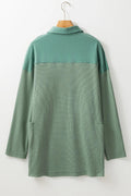 Half Button Long Sleeve Top - Your Second Look