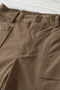 Half Elastic Waist Straight Pants - Your Second Look
