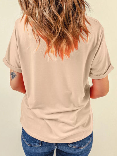 Halloween Bowknot Ghost Pumpkin Graphic T Shirt - Your Second Look