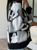 Halloween Ghost Checkered Sweater - Your Second Look