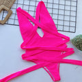 Halter Neck Deep V Tied One - Piece Swimsuit - Your Second Look