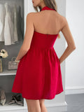 Halter Neck Summer Mini Dress - Your Second Look