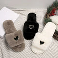 Heart Open Toe Flats Slippers - Your Second Look