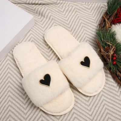 Heart Open Toe Flats Slippers - Your Second Look