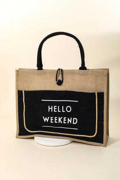 Hello Weekend Tote Bag - Your Second Look