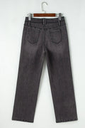 High - Waisted Wide - Leg Vintage Wash Jeans - Your Second Look