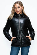 How Dare U Pocketed Zip Up Puffer Jacket with Removable Hood - Your Second Look