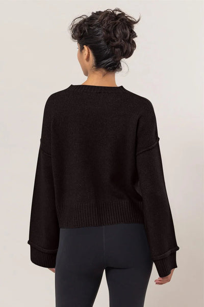HYFVE Round Neck Dropped Shoulder Ribbed Sweater - Your Second Look