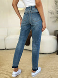 Judy Blue Full Size Mid Rise Rigid Magic Release Hem Jeans - Your Second Look
