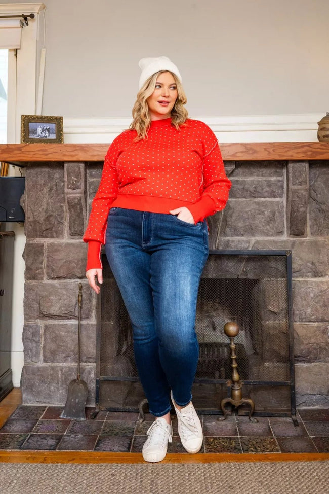 Judy Blue Full Size Washed Thermal Skinny Jeans Plus Size - Your Second Look