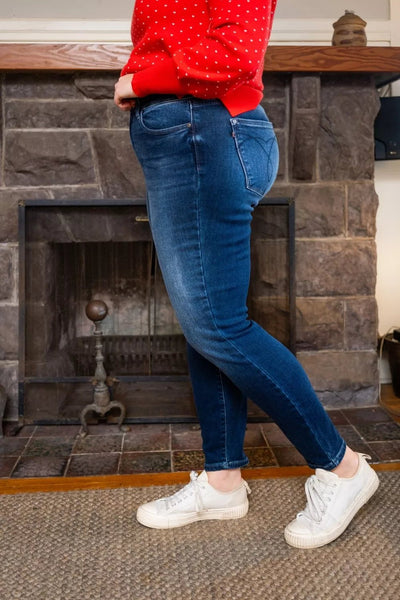 Judy Blue Full Size Washed Thermal Skinny Jeans Plus Size - Your Second Look