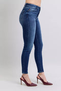Judy Blue Full Size Washed Thermal Skinny Jeans Plus Size - Your Second Look