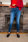 Judy Blue Full Size Washed Thermal Skinny Jeans Plus Size - Your Second Look