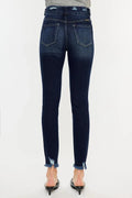Kancan Full Size Cat's Whiskers Raw Hem High Waist Jeans - Your Second Look