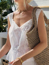 Lace Detail Drawstring Tank - Your Second Look