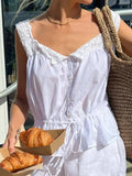 Lace Detail Drawstring Tank - Your Second Look