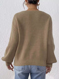 Lace Heart Dropped Shoulder Sweater - Your Second Look