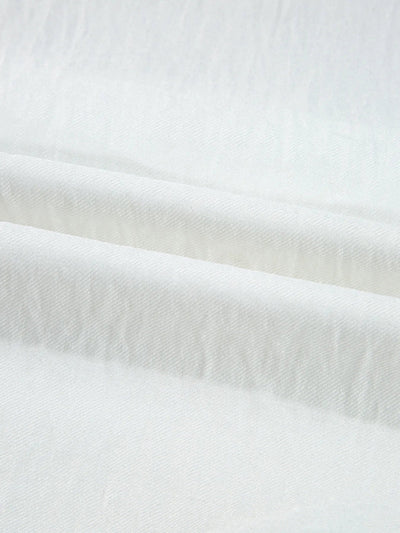 Lace Patchwork Buttoned Stand Neck Loose Shirt - Your Second Look